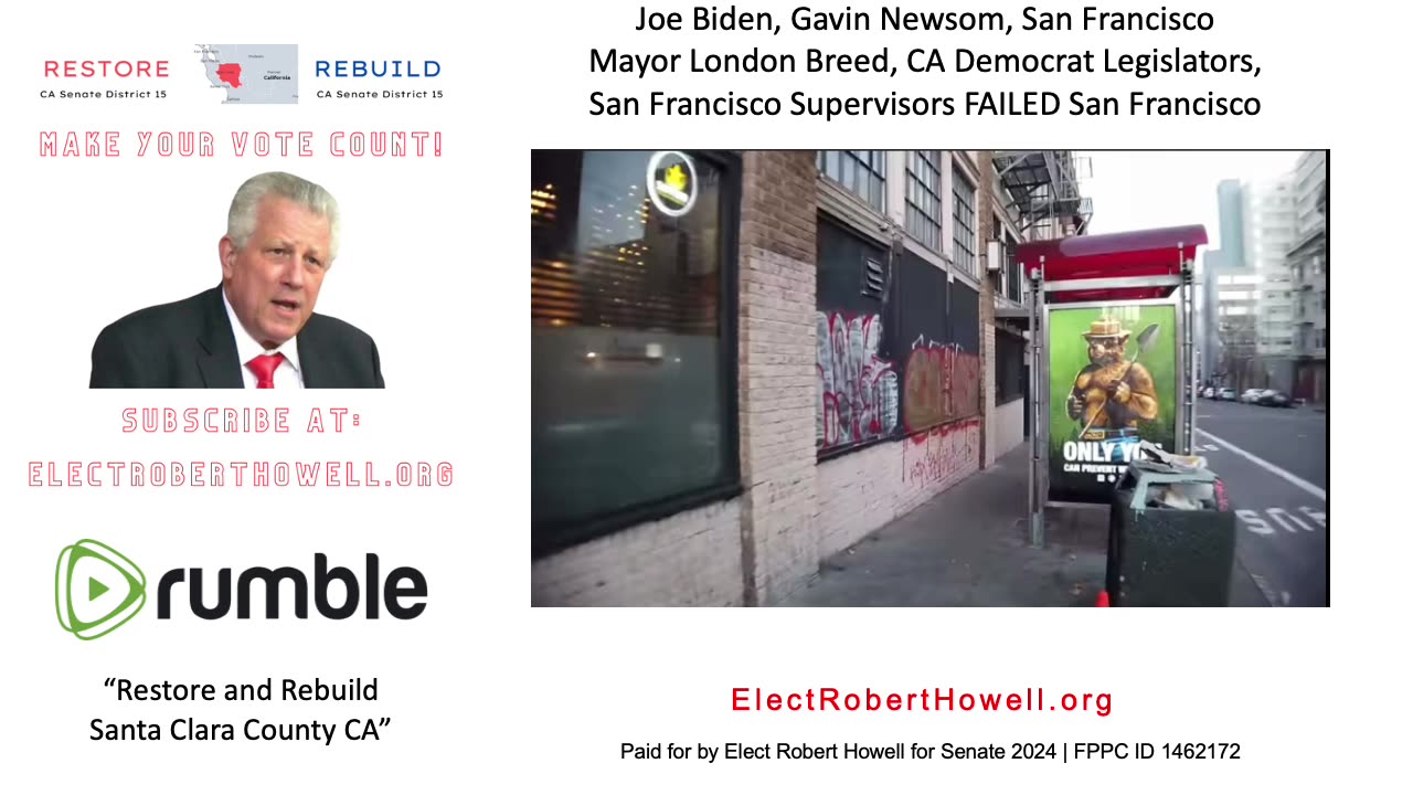 Joe Biden, Gavin Newsom, SF Mayor London Breed Are Responsible for San Francisco's Failure