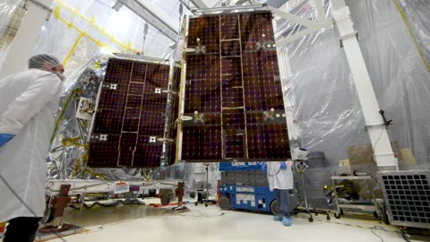 PACE Satellite Deploys Solar Array