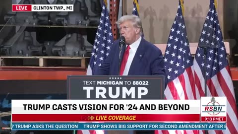 President Trump: “Michigan’s abuse under Joe Biden will end and I will take you to new heights”
