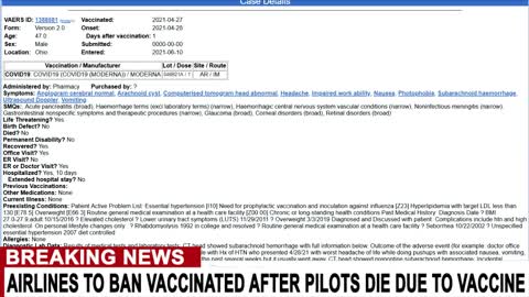 Airlines Now Banning The Vaccinated ~