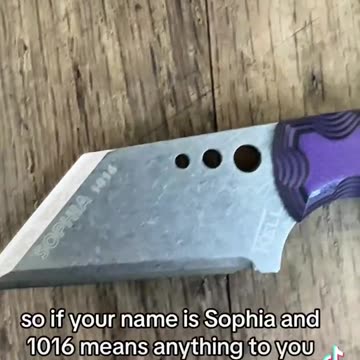 🧐 Any Sophia’s out there. 😬🤣#knives #reels #everydaycarry #survival #youtubeshorts #short