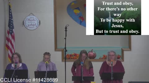 Moose Creek Baptist Church Sing “Trust and Obey” During Service 10-9-2022