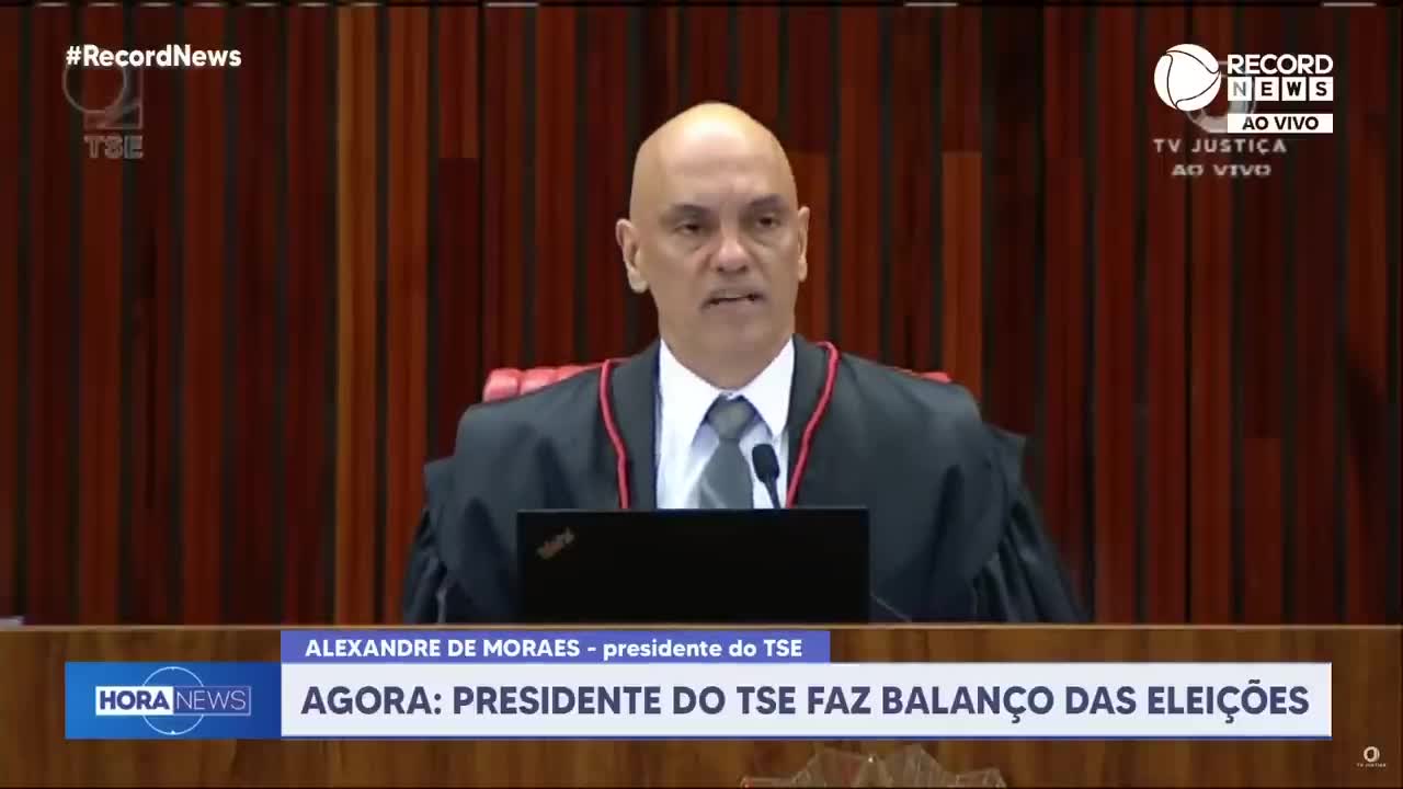 Alexandre de Moraes fala sobre manifestações após o resultado das eleições