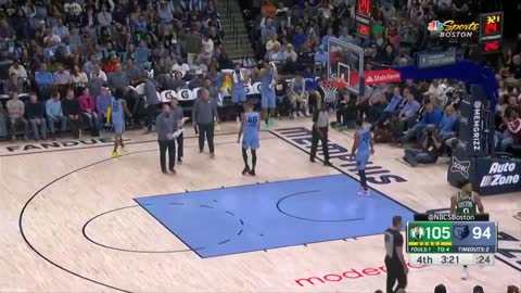 Jayson Tatum lets the Memphis Crowd know