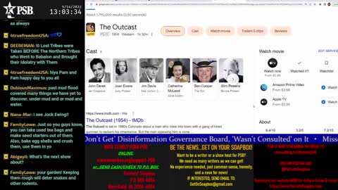 2022-05-14 13:00 EDT - PSB Movie Time: