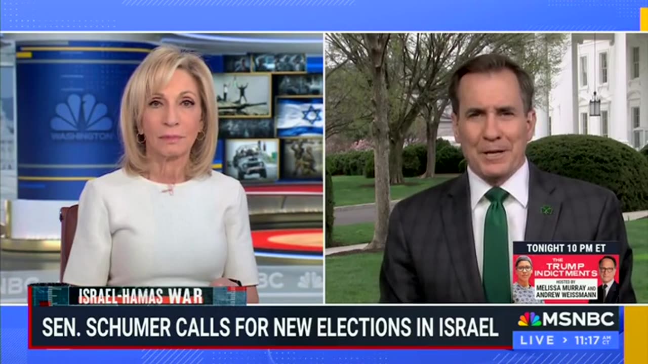 MSNBC Host Presses White House Spokesman On Biden’s Israel Stance