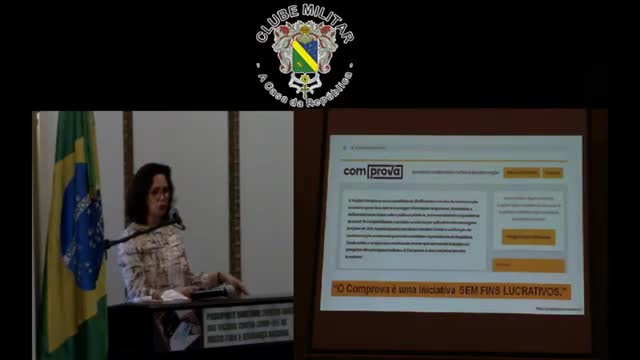Dra. Maria Emília em Palestra no Clube Militar
