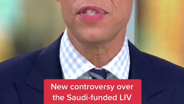 New controversy over the Saudi-funded LIV golf series - involving