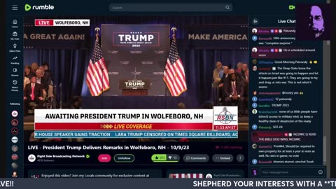 THUNDERDOME SPECIAL!! TRUMP TO SPEAK IN WOLFEBORO, NH AT 12 PM ET!