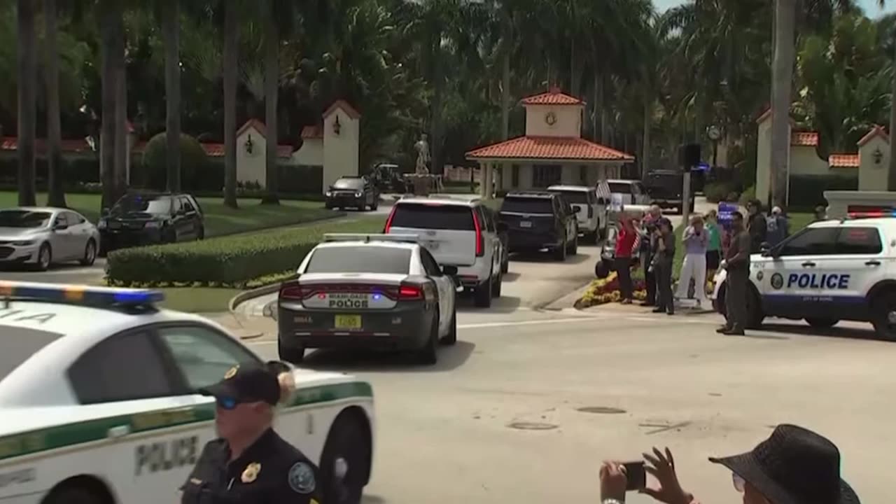 45 arrives mar-a-Lago