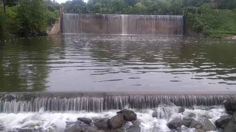 Hinckley Lake Spillway and swim area