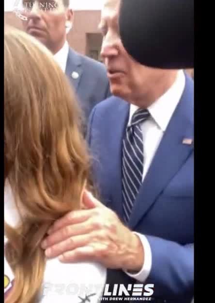 SICK. Joe Biden Creeps on Little Girl at California Stop – Gets Handsy as She Cringes – And Once Again the Fake News Media Ignores this Fondler