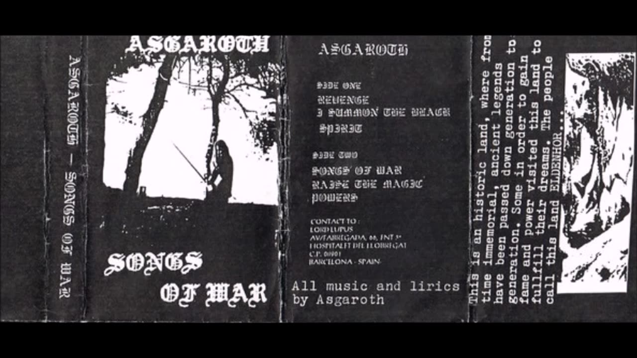 asgaroth - (1995) - Songs of War (demo)