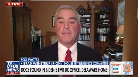 Wenstrup Joins FOX Report to Discuss Additional Documents Found at President Biden's Residence