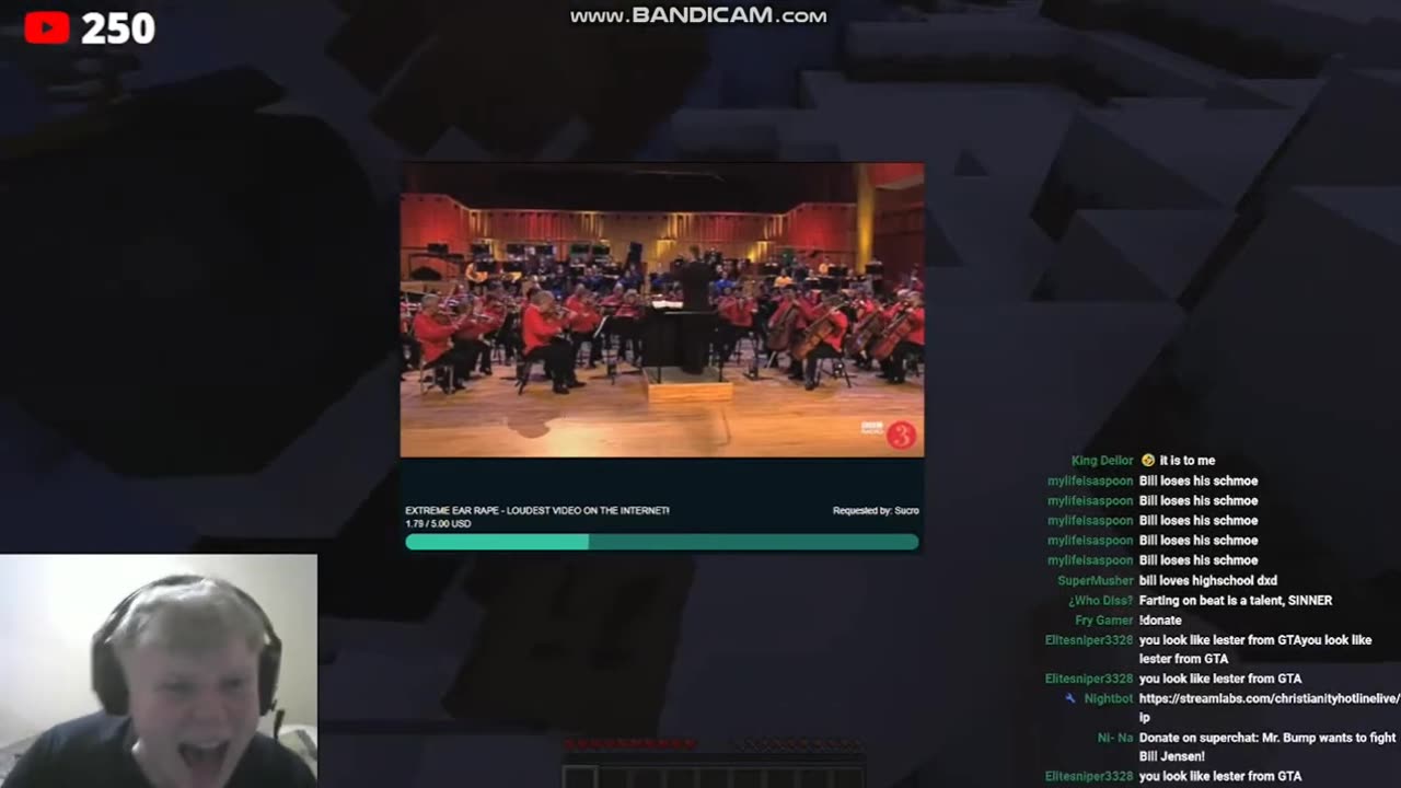 Bill Jensen gets ear-offed by the video that was sent to Stephen Quire (x3)