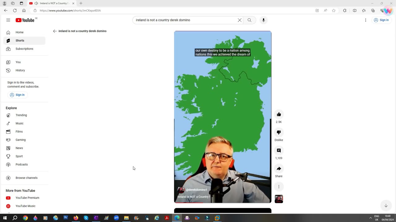 Ireland is no longer a country!!! (Derek Domino April 2024)