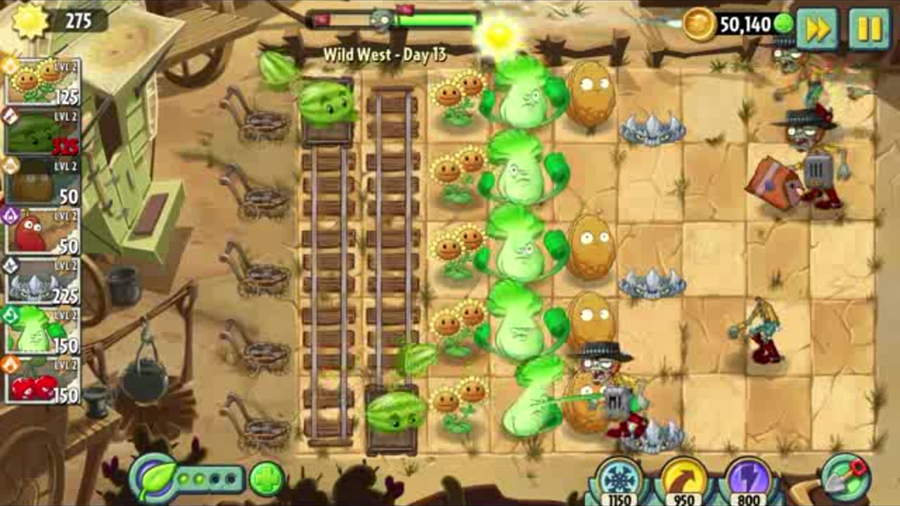 Plants vs Zombies 2 - WILD WEST [HD] - Day 13