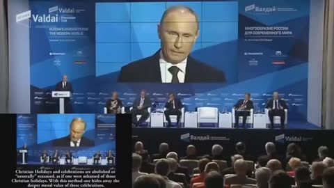 not one western leader is defending Christian values right now except Putin