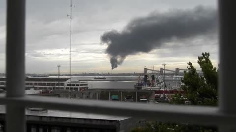 Air pollution from the Uruguayan state oil refinery (ANCAP), Montevideo