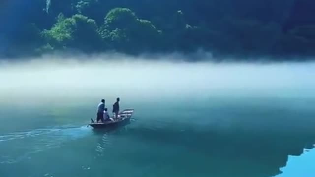 beautiful lake boat