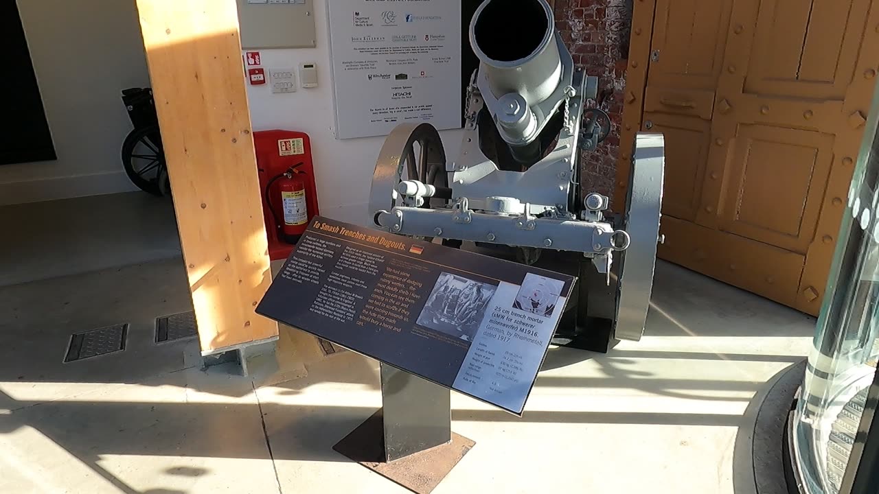 Gun to destroy trenches. 18th Oct 2022