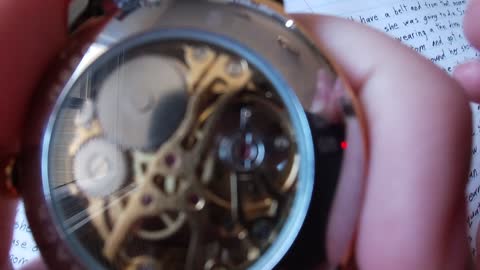 Cool View Of Gears Inside A Mechanical Watch