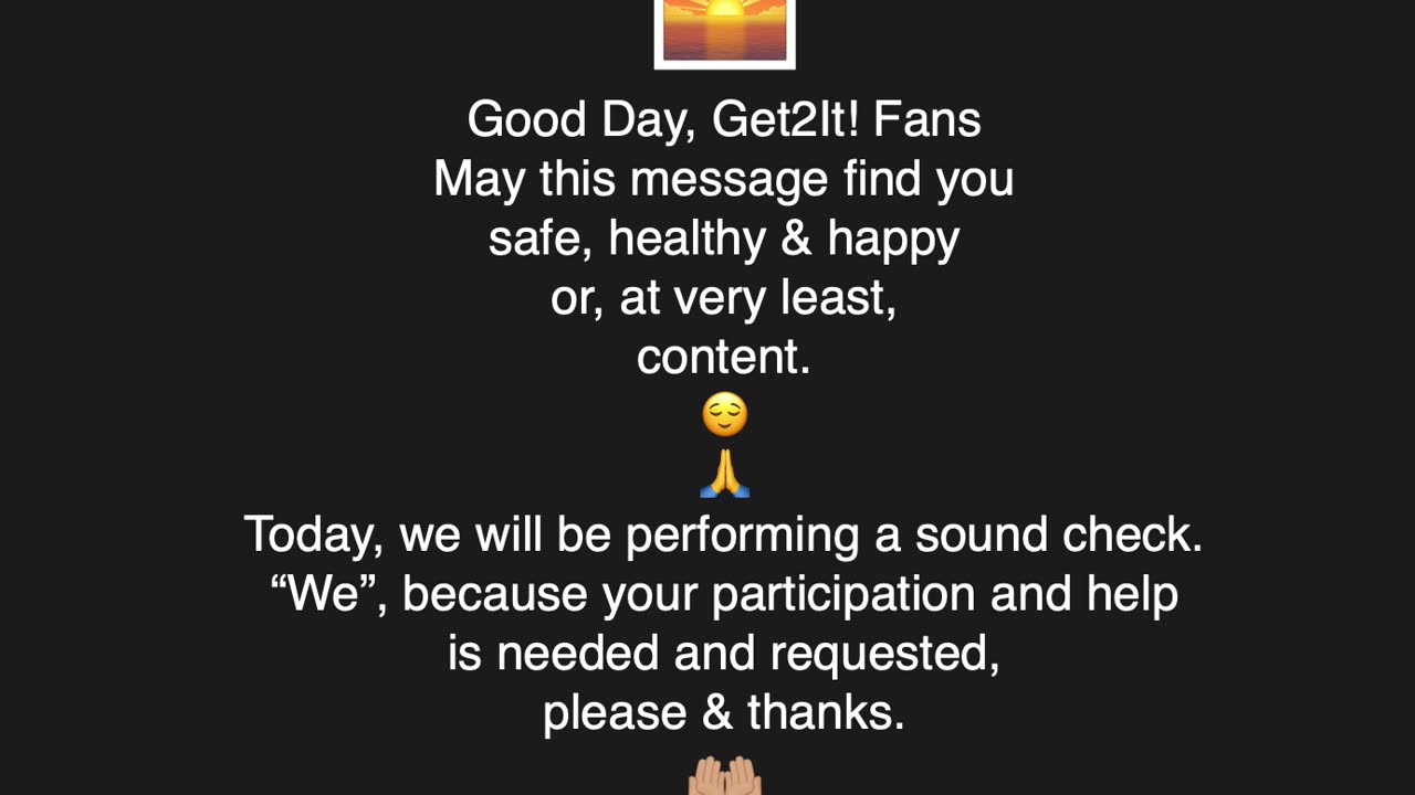 🗣️SOUND CHECK👂🏼