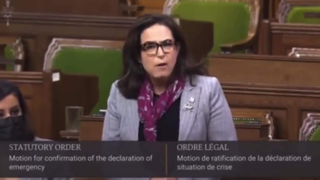 Canada - Crazy leftist MP says Freedom Convoy Slogan "Honk Honk" is code for "Heil Hitler"