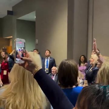 THIS IS WHAT RANG OUT AFTER TRUMP SPOKE.