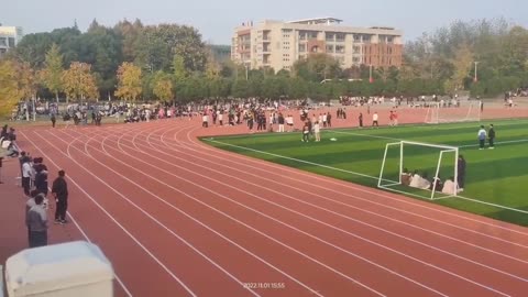 The school sports meeting is held