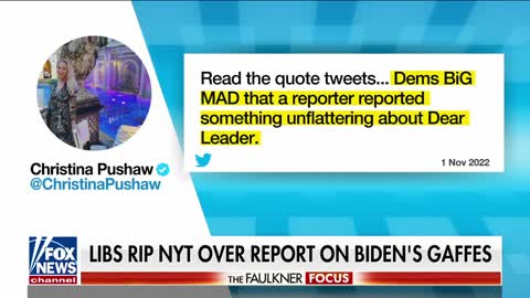 Liberals melt down over NY Times report on Biden gaffes