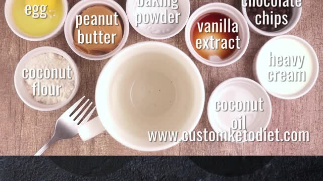 Keto Choco-Peanut Butter Mug Cake