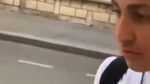 A woman has been arrested after appearing in front of a Jewish school in Paris