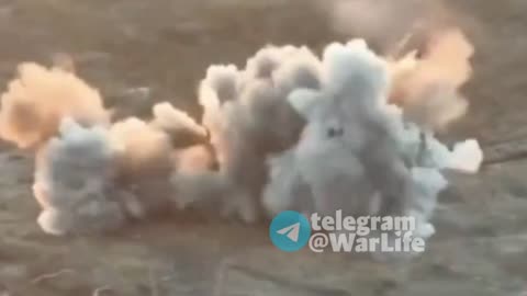 Russian APC Hit a Mine