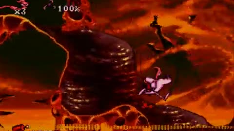 Earthworm Jim stage 2 What the heck_Cut