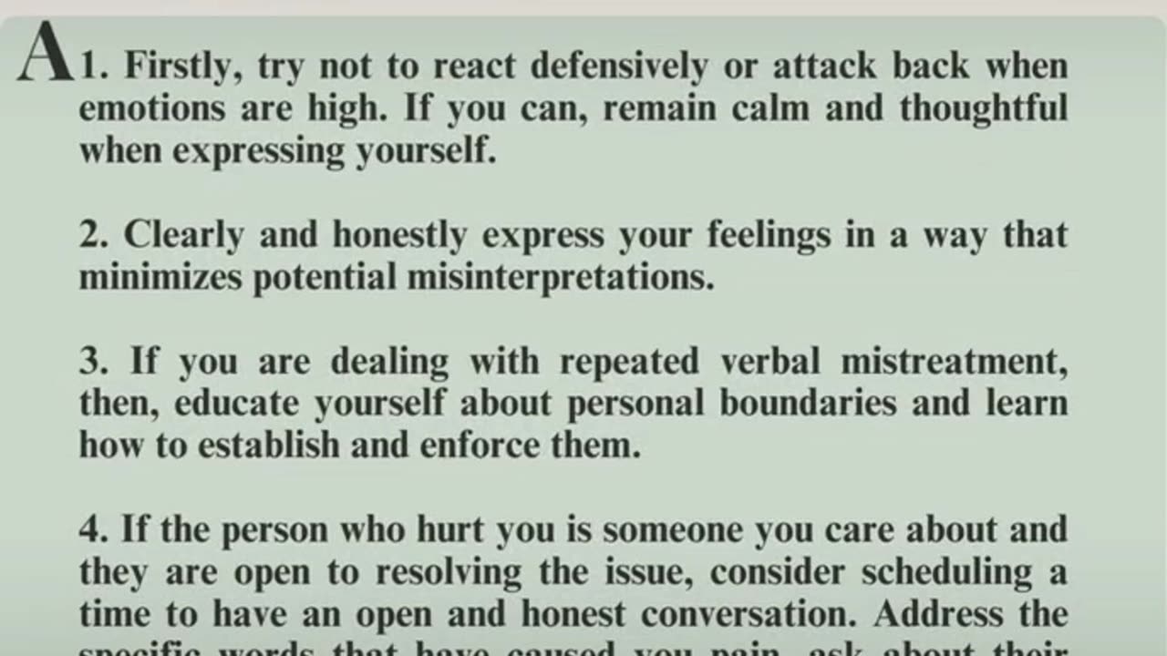 what is the best thing to say to someone who hurts you emotionally?