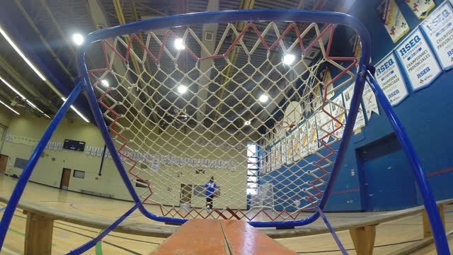 Insane trick shots using a 'tchoukball' frame