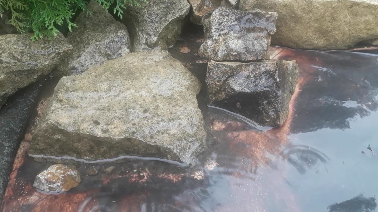 Stone, rain and water