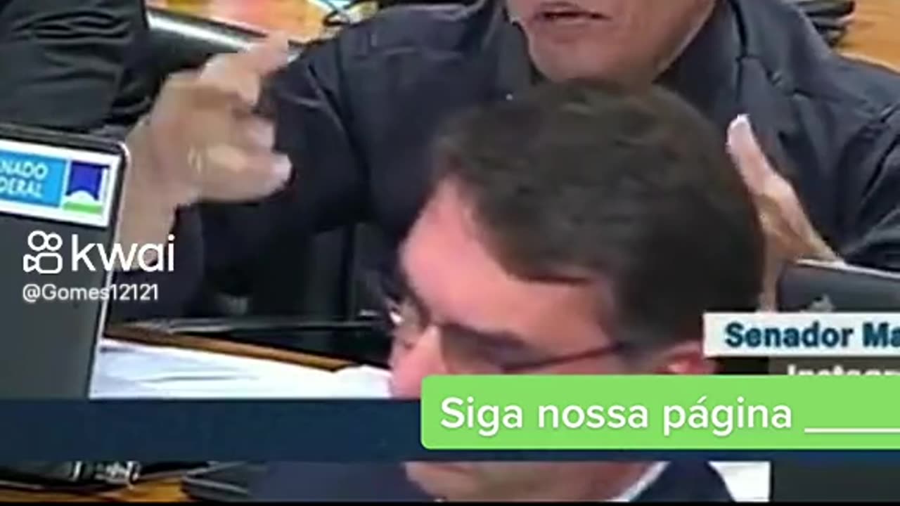 Senador Magno Malta encurrala Flávio Dino