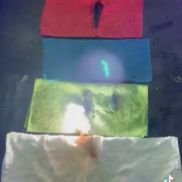 Laser vs blue umbrella. Maui fire