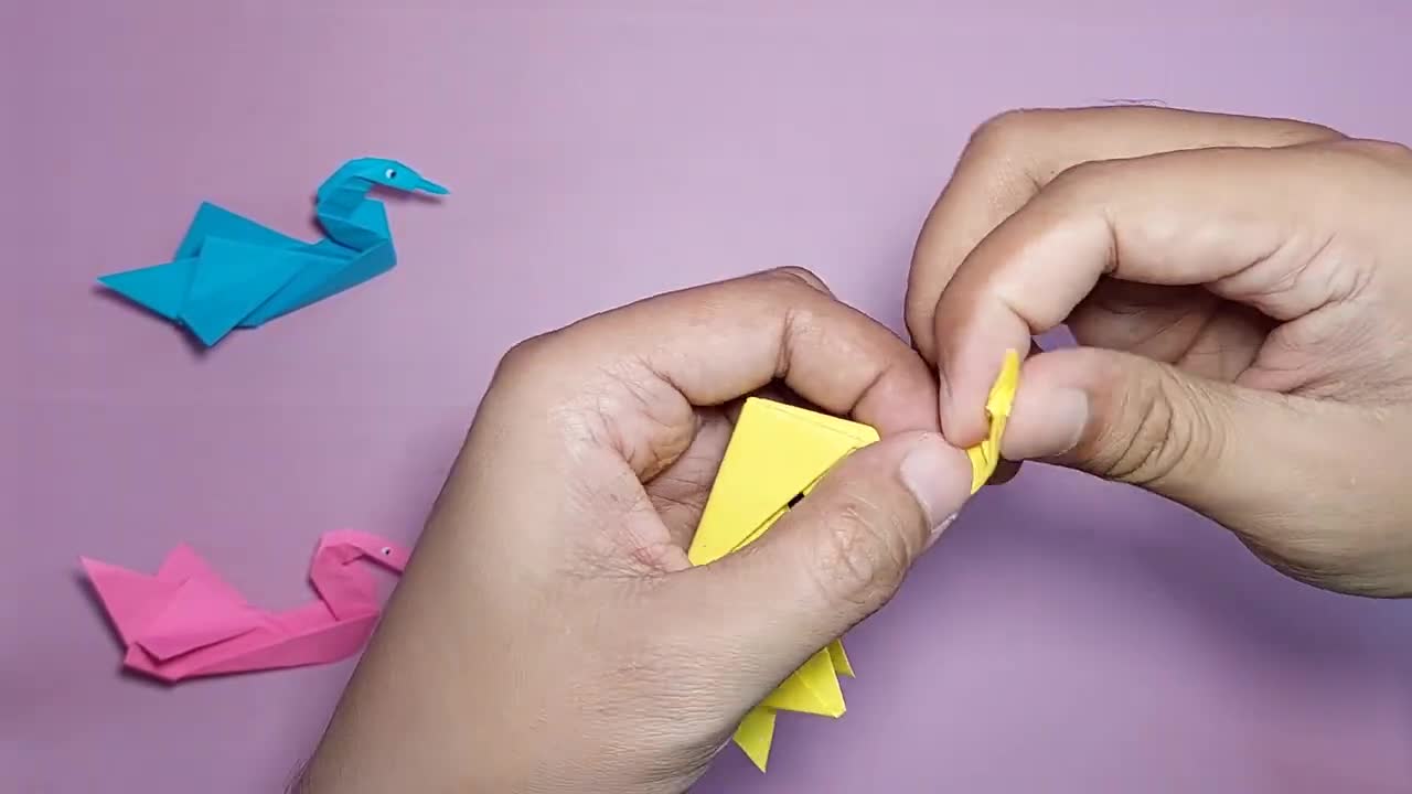 How to make Origami Swan Easy | Tutorial Origami