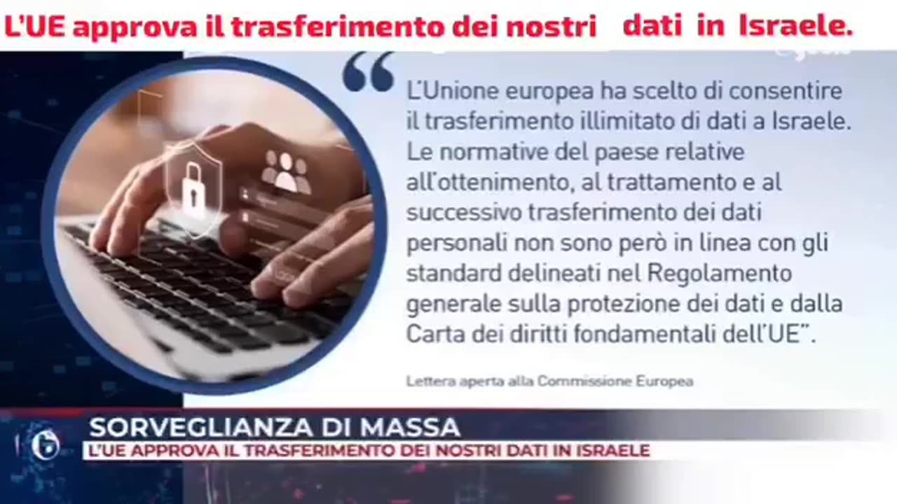 🤩🤩 L’UE autorizza il trasferimento dei dati personali dei cittadini europei a Israele: