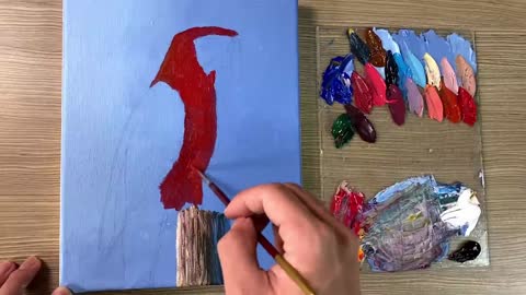 Acrylic Painting Parrot Bird_p13