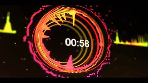 Fashion dynamic 2 minutes countdown video material