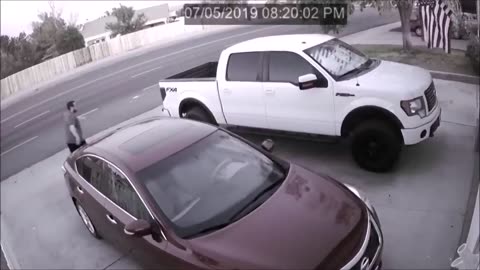 Earthquake Shaking Seen in Ridgecrest Home's Surveillance Videos