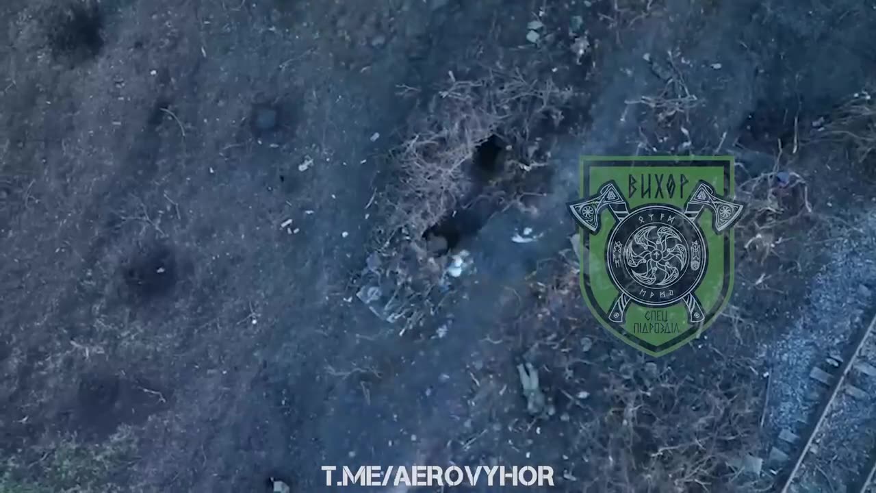 Dropping Bombs into Russian Dugout