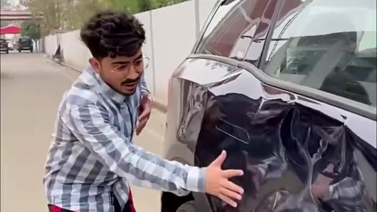 Hamari new car ka accident