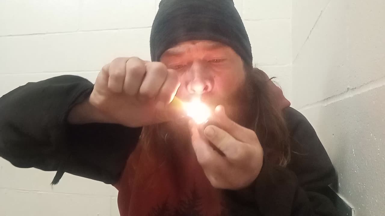 Seeing if I can pass out off a toke!