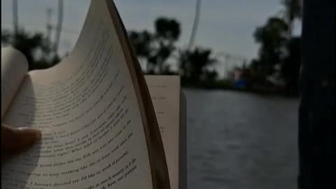 Readin on boat