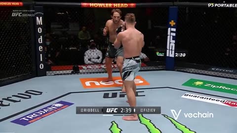 Rafael fiziev vs Brad riddell ufc full fight